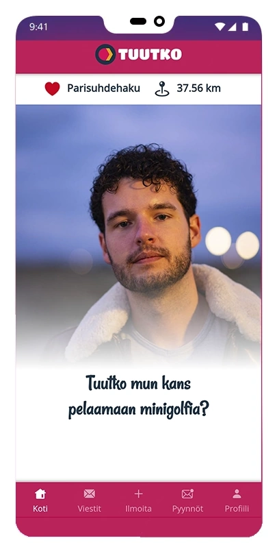 Tuutko-sovelluksen käyttöliittymä